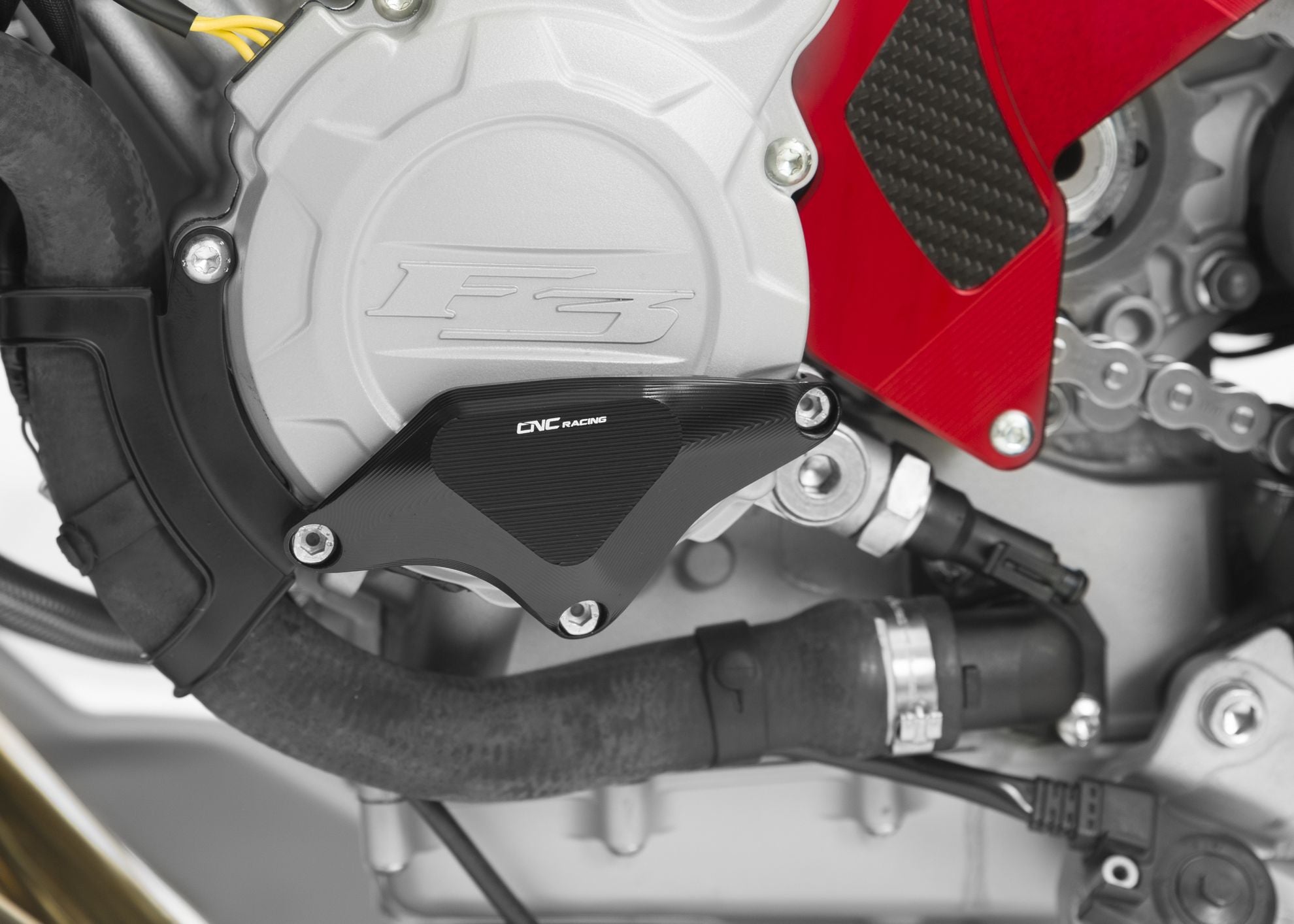 ELECTRIC COVER "RPS" LEFT SIDE CNC RACING MV AGUSTA DRAGSTER 800 ROSSO