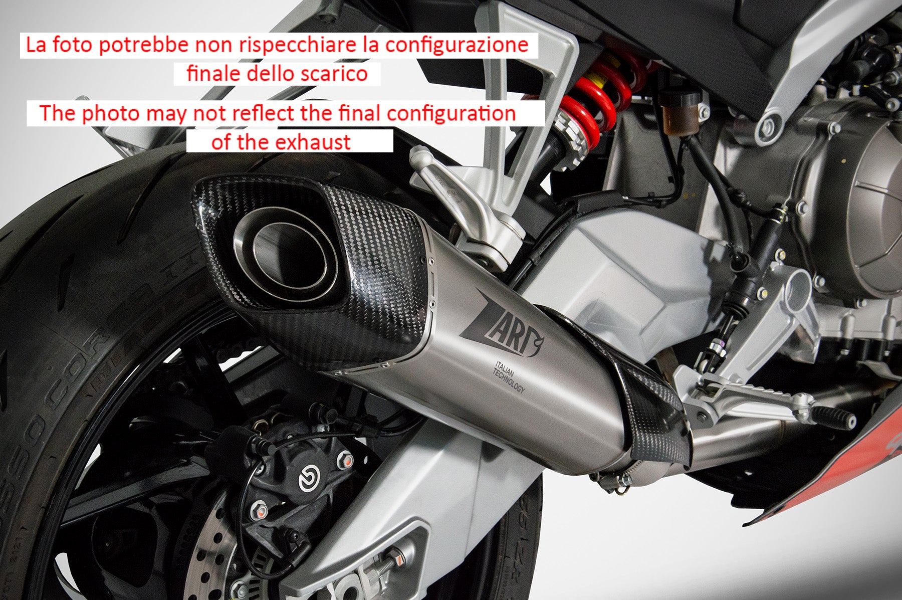 COMPLETE EXHAUST ZARD RACING 2-1 TITANIUM-CARBON APRILIA TUONO 660 2021-23