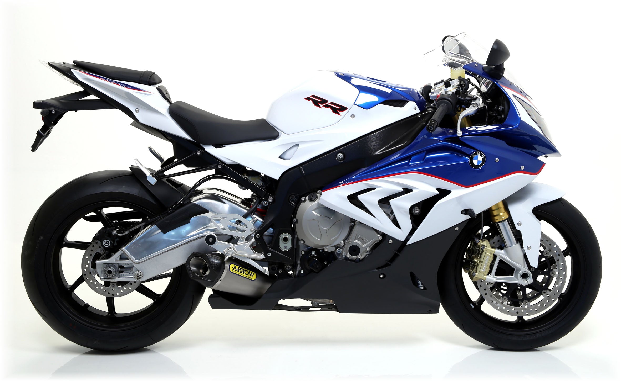 EXHAUST COMPETITION LOW WORKS INOX-TITANIUM-CARBON ARROW BMW S 1000 RR 15-16