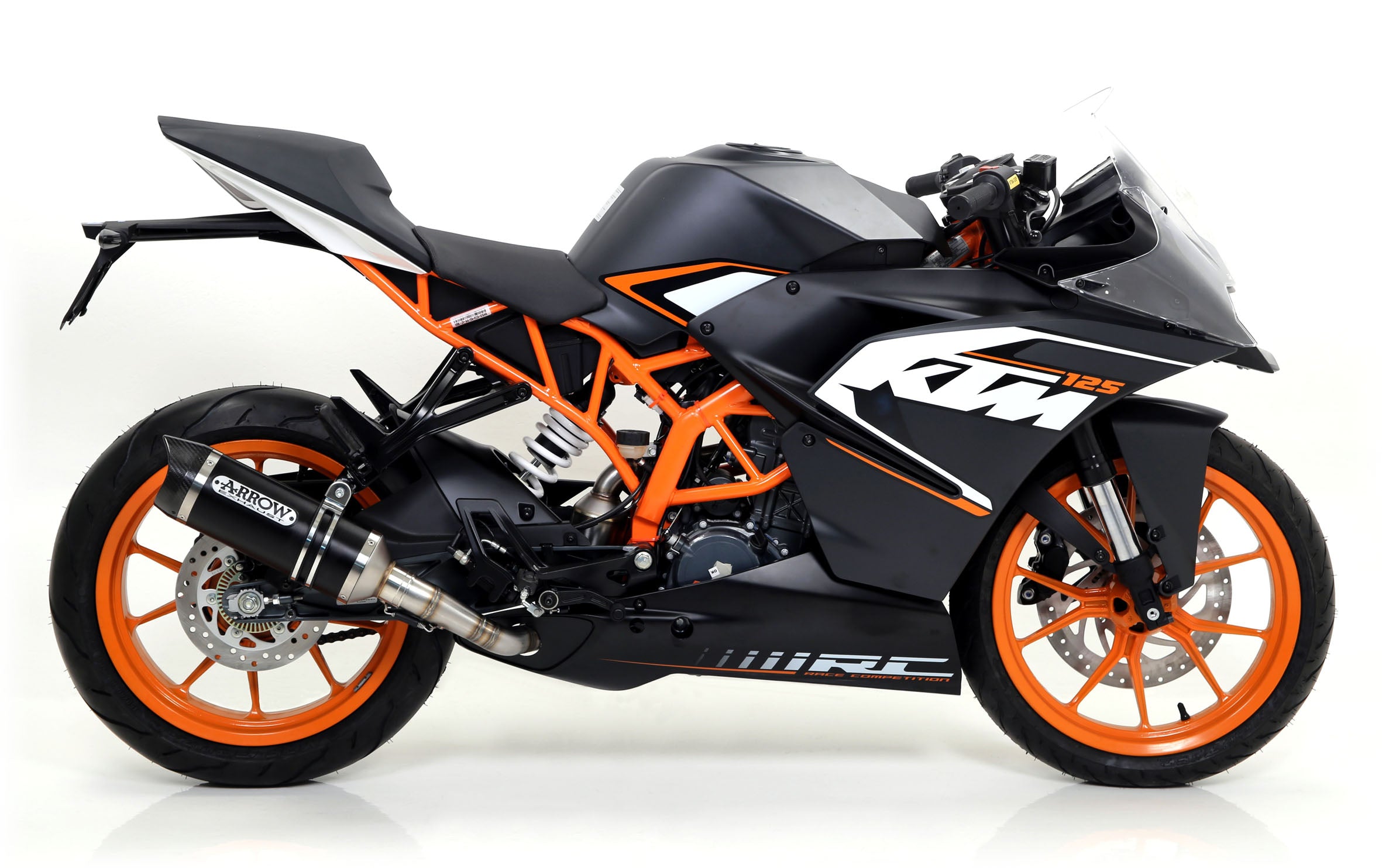 SCARICO MARMITTA RACING E5+E9 THUNDER TITANIO-CARBONIO ARROW KTM RC 125 2015-16