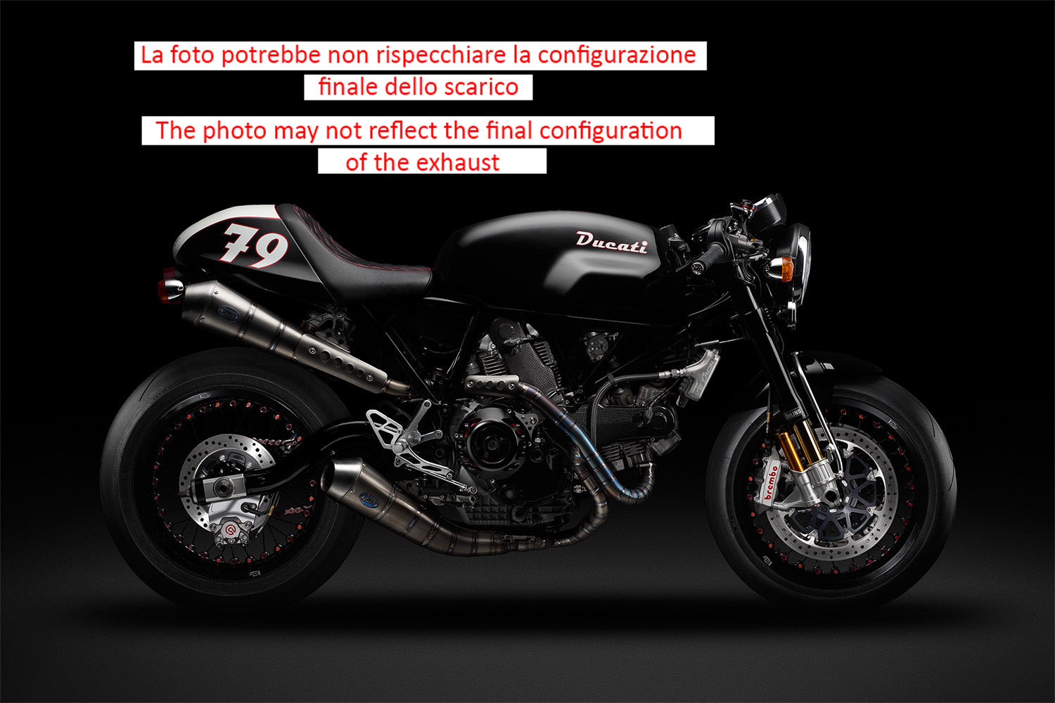 SCARICO COMPLETO ALTO ZARD FULL TITANIO A SPICCHI OMO DUCATI PAUL SMART 2005-08