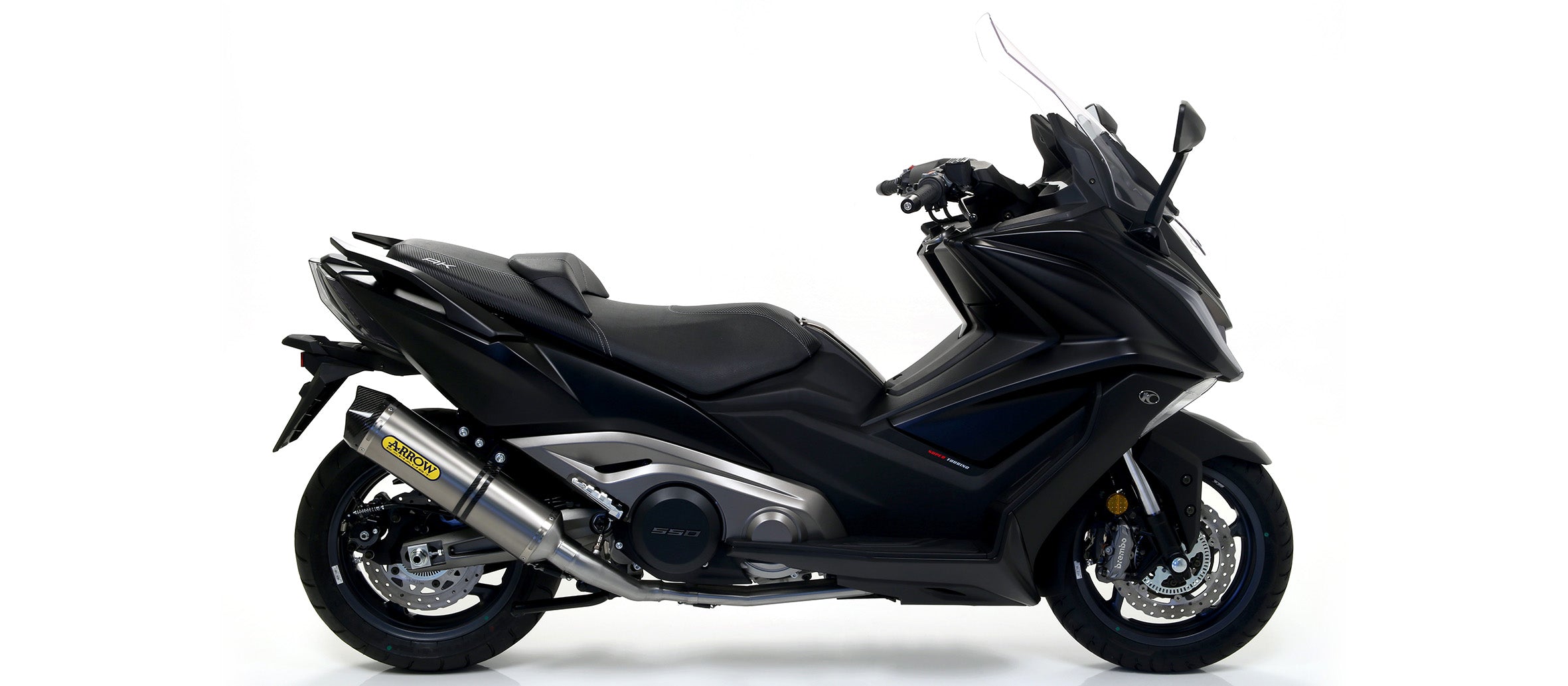SCARICO COMPLETO OMOLOGATO EC+ECE TITANIO-CARBONIO ARROW KYMCO AK 550 17-20