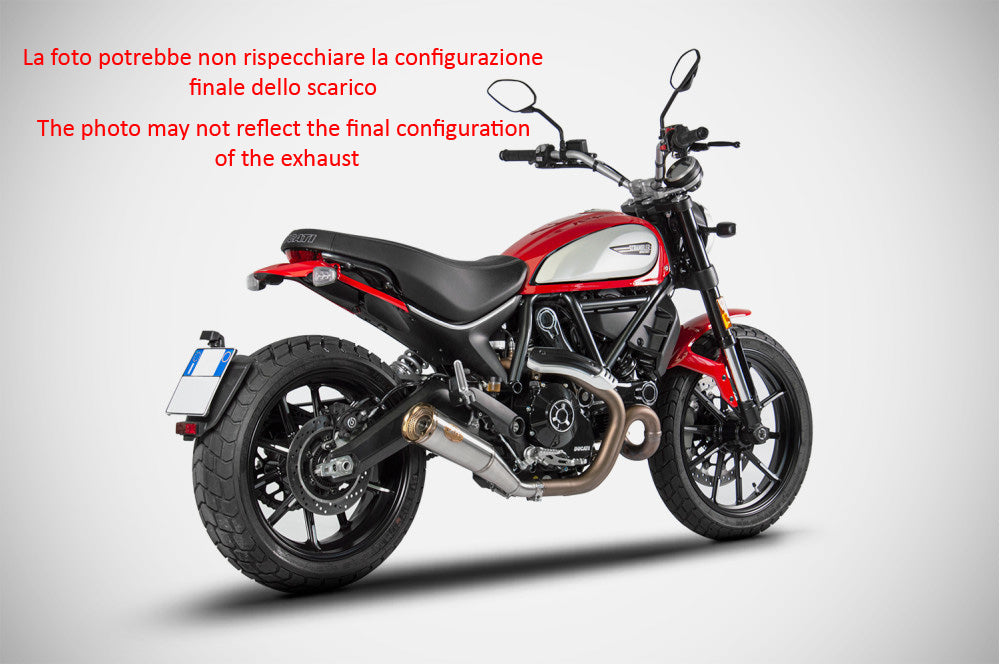 TERMINALE SCARICO ZARD ZUMA INOX-BRONZATO RACING DUCATI SCRAMBLER 800 2021-22