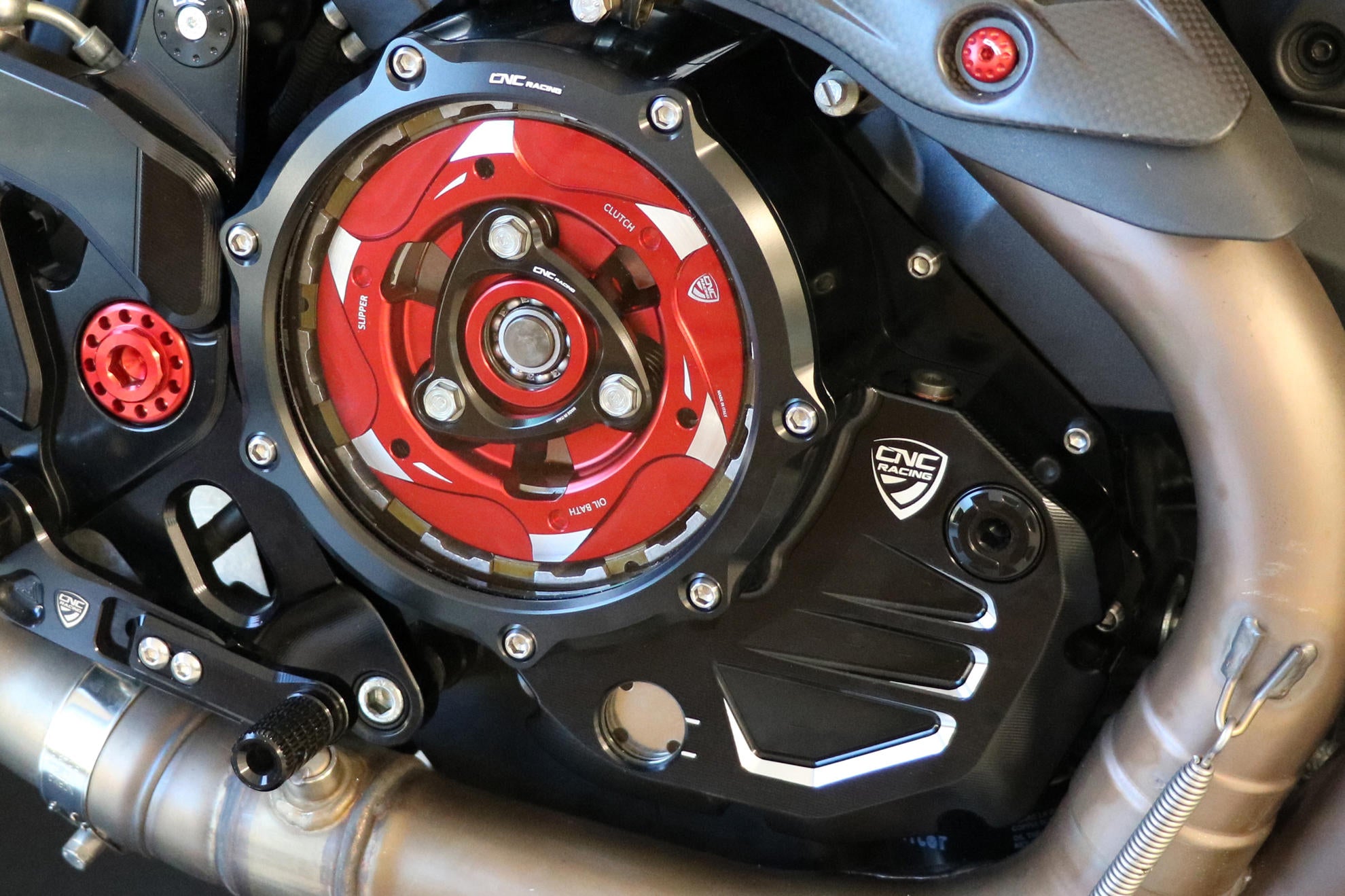CLEAR COVER OIL BATH CLUTCH CNC RACING DUCATI MONSTER 797