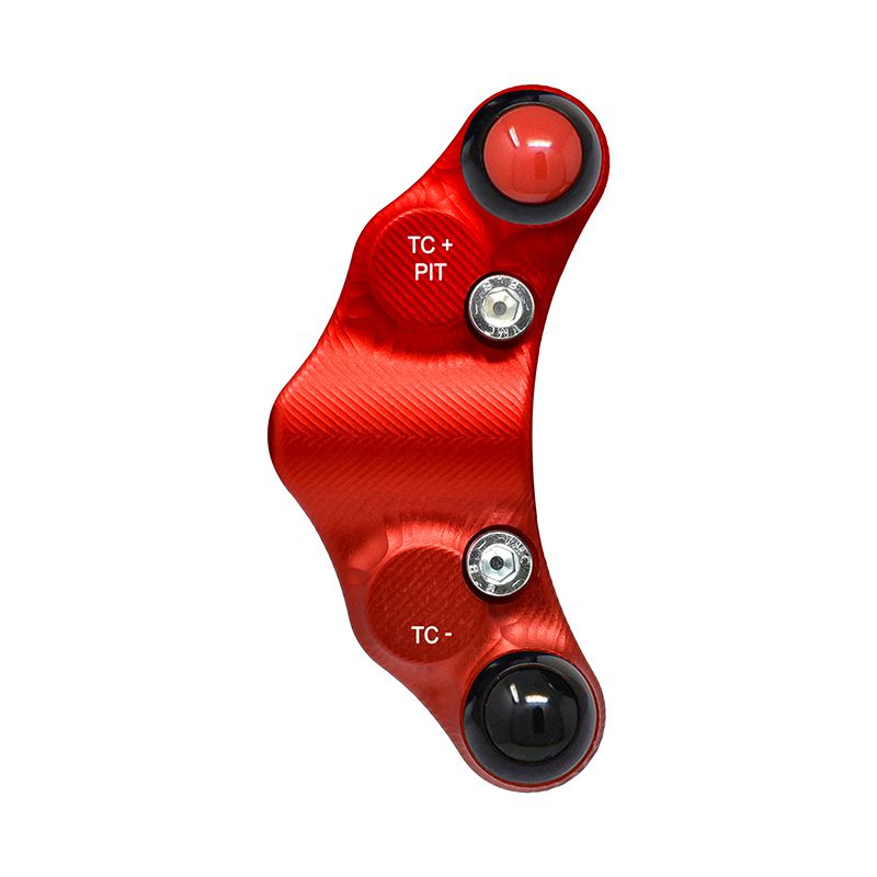 RACING LEFT HANDLEBAR SWITCH RED JETPRIME APRILIA TUONO V4/RR/RF 1000 2017 - 20