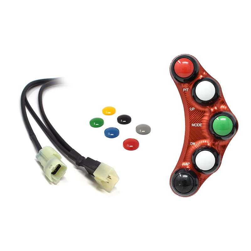 RACING LEFT HANDLEBAR SWITCH RED JETPRIME KAWASAKI NINJA ZX10R 2016 - 20