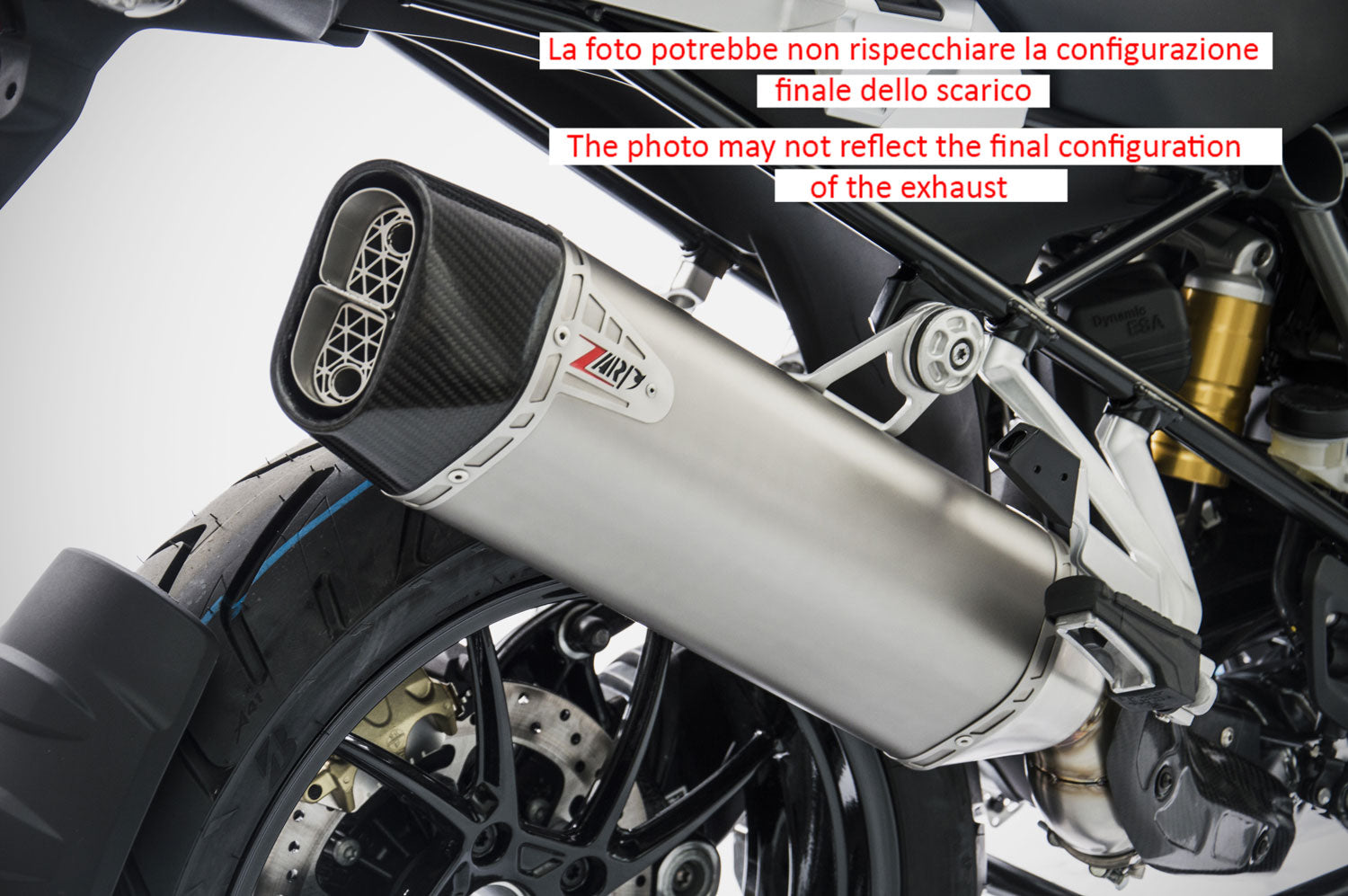 TERMINALE SCARICO ZARD TITANIO OMOLOGATO EURO5 BMW R 1250 GS ADV 2021-23