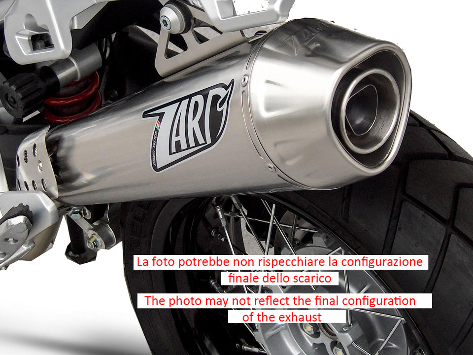EXHAUST ZARD CONICAL STEEL APPROVED MOTO GUZZI STELVIO 2011-16
