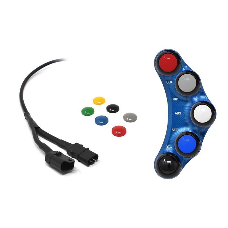 RACING LEFT HANDLEBAR SWITCH BLUE JETPRIME BMW S 1000 RR 2009 - 14