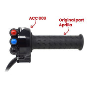 RIGHT SWITCH + GAS INTEGRATED CONTROLS JETPRIME APRILIA RSV4/RR 1000/1100 17-20