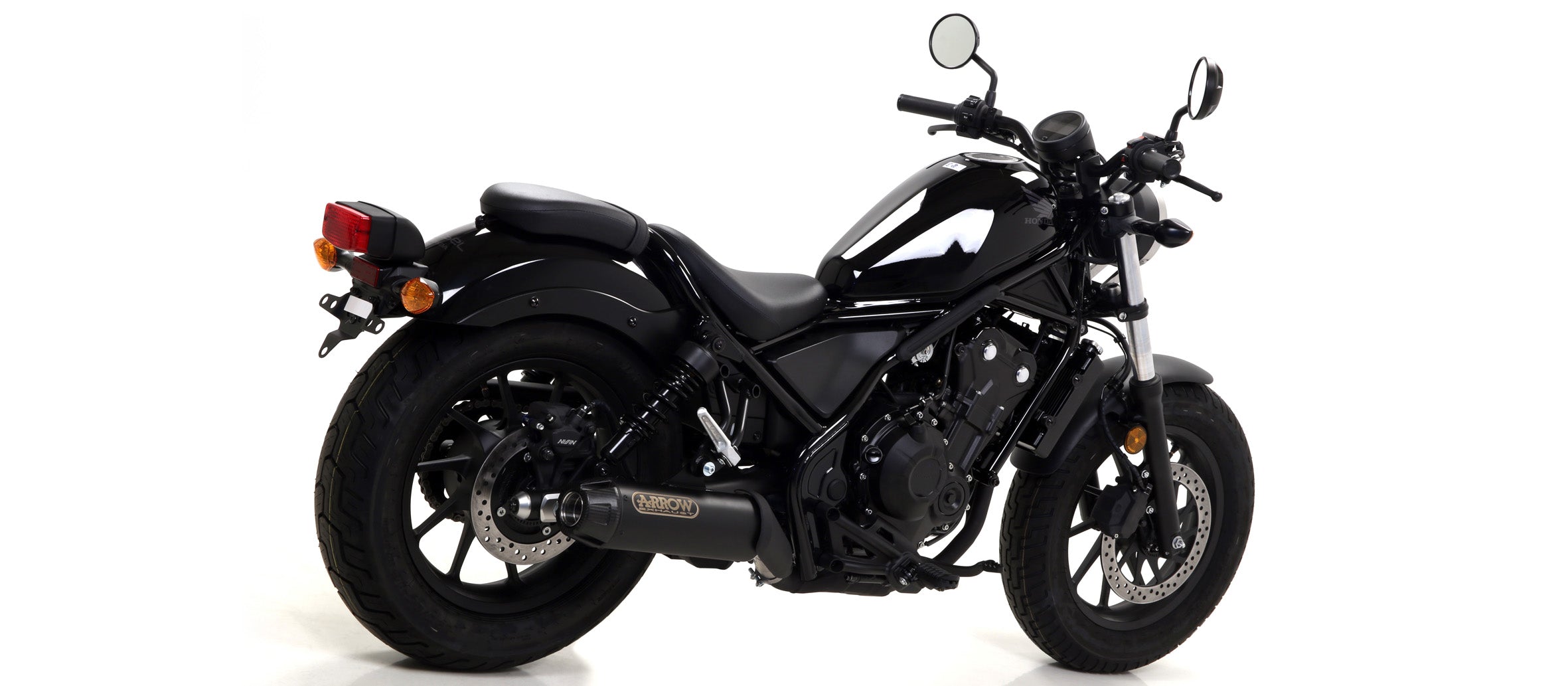 KIT SILENCER REBEL ARROW NICHROM BLACK-CARBON HONDA CMX 500 REBEL 2017-21