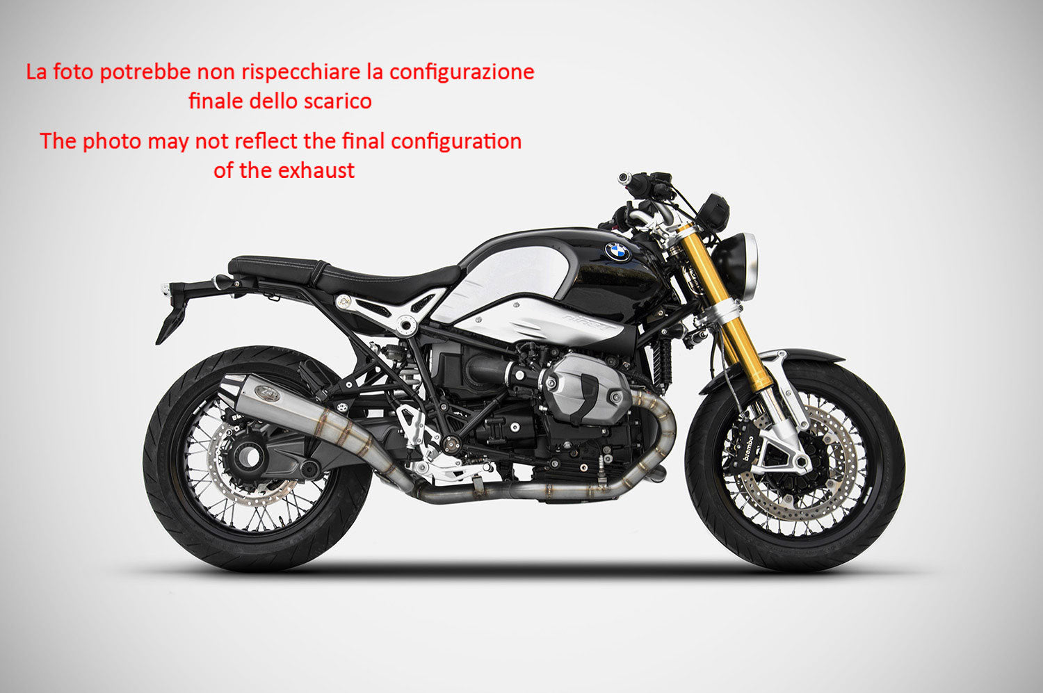 TERMINALE SCARICO LIM EDT ZARD CONICO INOX RACING BMW R NineT 2015-20