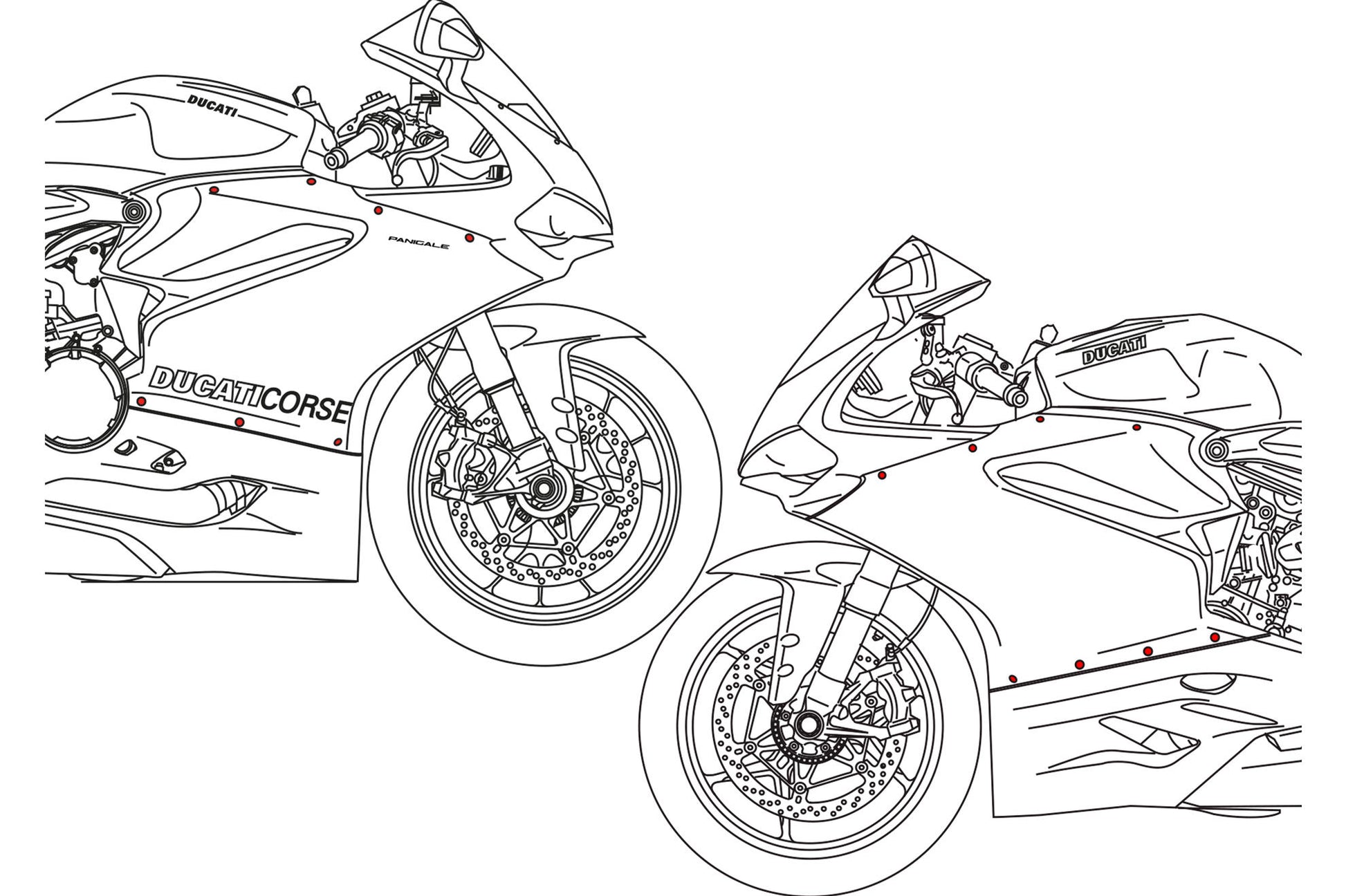 KIT VITI CARENA CNC RACING DUCATI 1199 PANIGALE / S / R