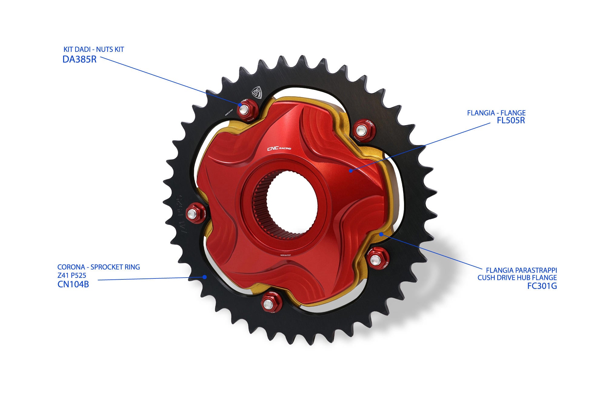 CUSH DRIVE HUB FLANGE CNC RACING MV AGUSTA F3 800 2013 - 17