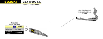 SCARICO COMPLETO ARROW PRO-RACE TITANIO ROAD OMOLOGATO SUZUKI GSXR 750 06-2007