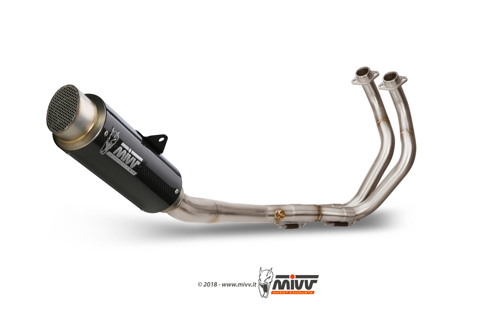 Y.065.L2P COMPLETE EXHAUST HIGH CARBON MIVV GP PRO YAMAHA MT07 2021 - 22