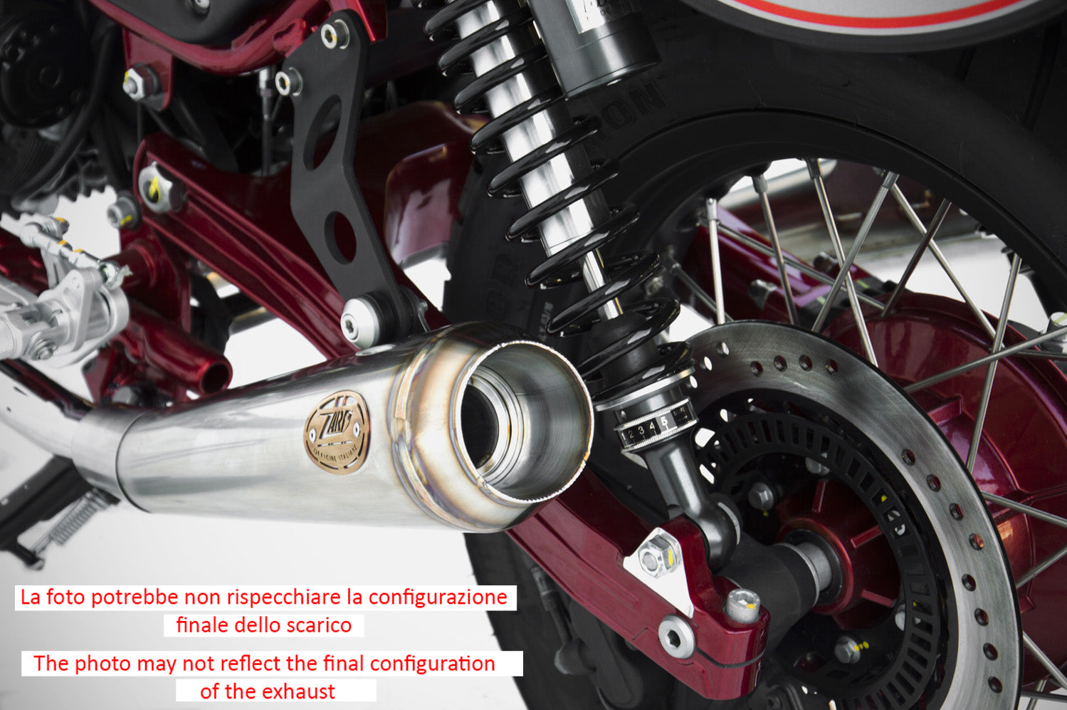 DOUBLE EXHAUST ZARD STEEL RACING MOTO GUZZI V7 II RACER 2015 - 17