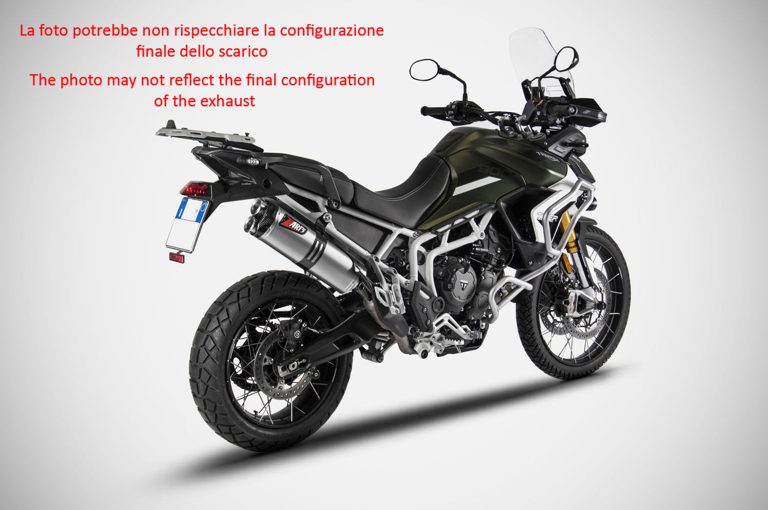 EXHAUST ZARD TITANIUM APPROVED EURO5 TRIUMPH TIGER 900 2020-23