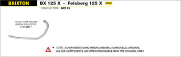 COLLETTORI ARROW RACING BRIXTON FELSBERG 125 X 2019-