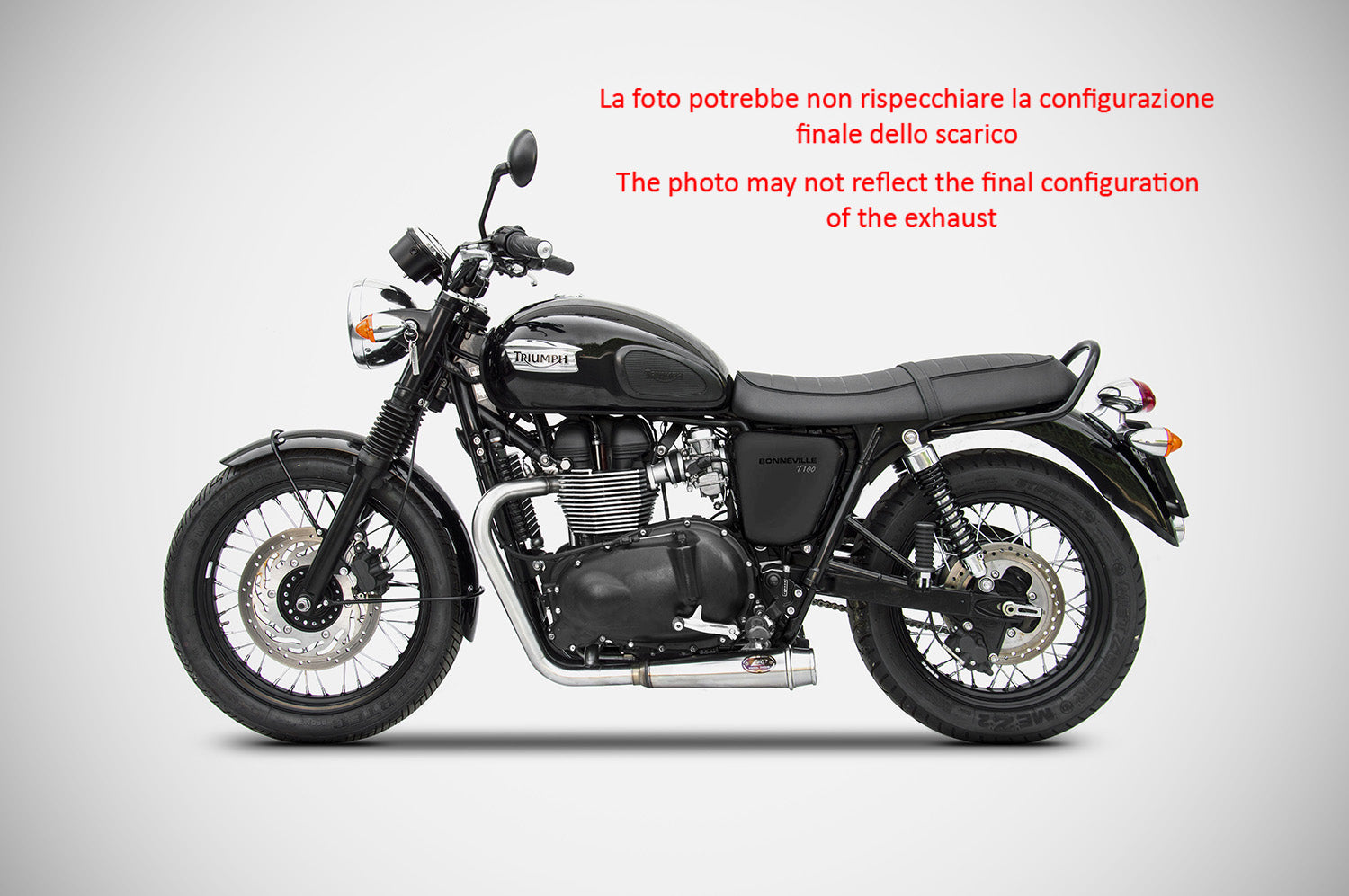 SCARICO COMPLETO BASSO ZARD INOX RACING TRIUMPH BONNEVILLE T100 2001-16
