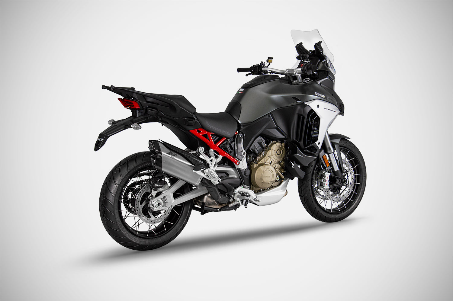 TERMINALE ZARD EURO5 TITANIO-CARBONIO DUCATI MULTISTRADA V4 2021-23