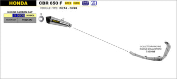 SCARICO COMPLETO ARROW X-KONE HONDA CBR 650 F 2014-18