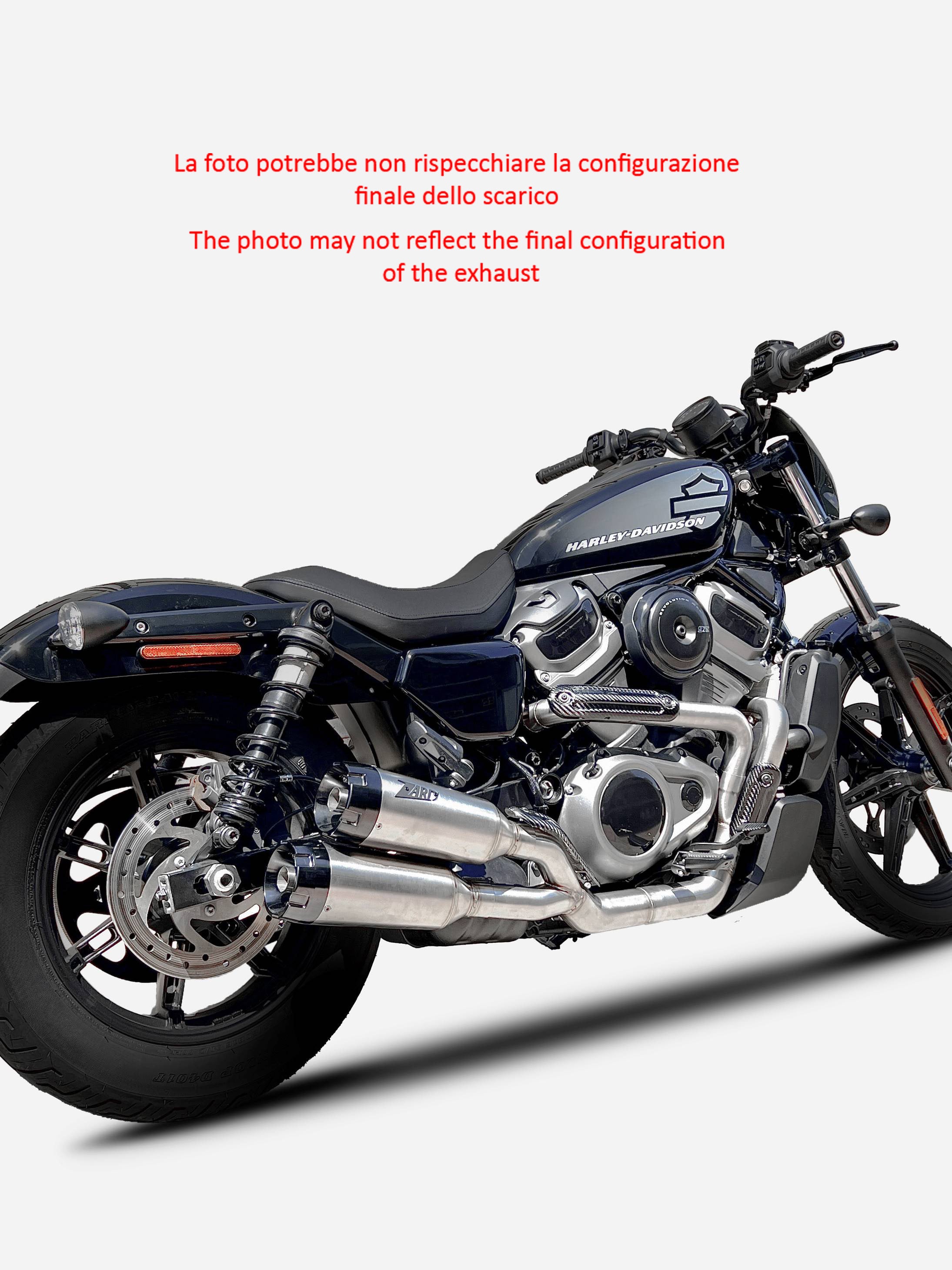 COMPLETE EXHAUST ZARD STAINLESS STEEL RACING HARLEY DAVIDSON NIGHTSTER 975 2023