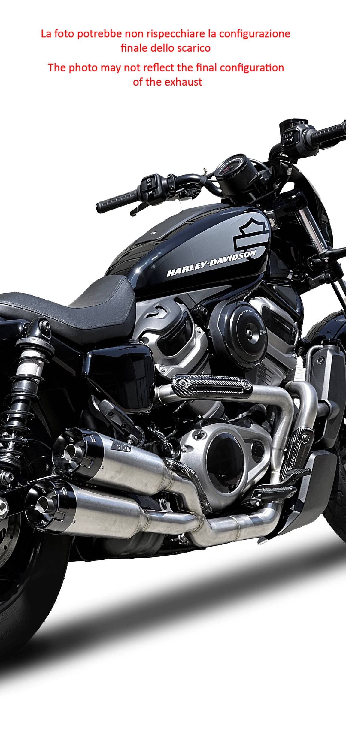 COMPLETE EXHAUST ZARD STEEL APPROVED EURO5 HARLEY DAVIDSON NIGHTSTER 975 2023