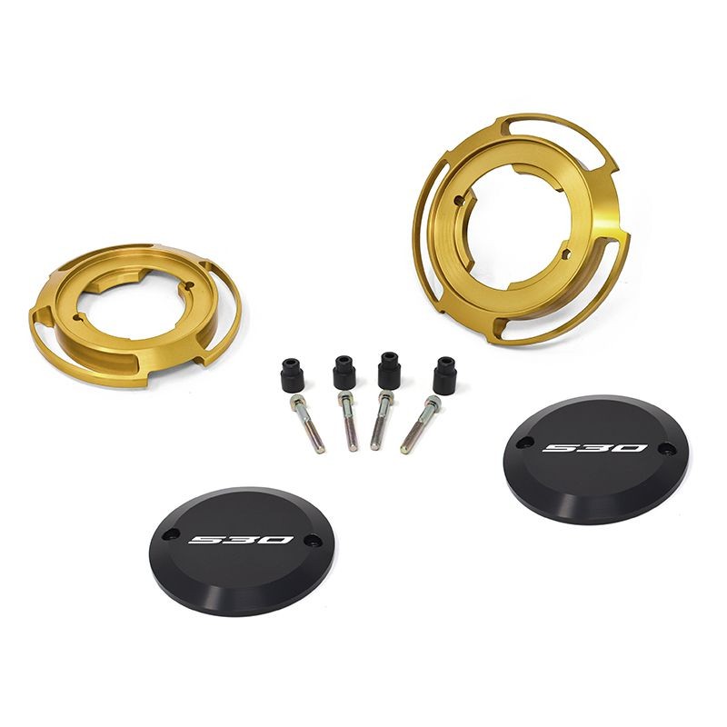 PAIR OF CARTER PROTECTIONS COLOR GOLD JETPRIME YAMAHA T-MAX 530 2017 - 19