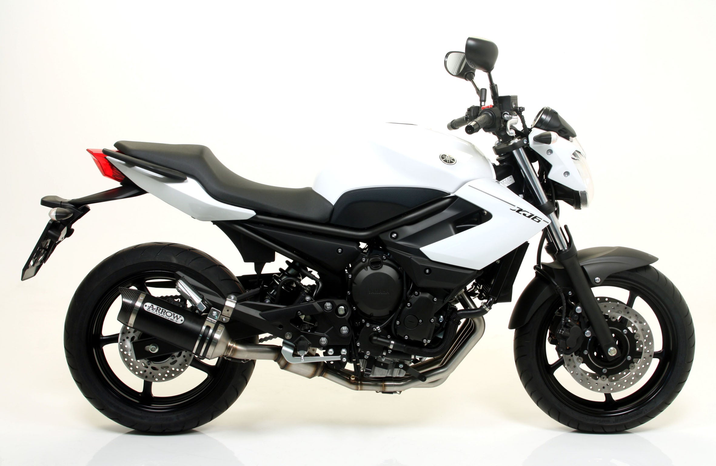 EXHAUST APPROVED E5+E9 STREET THUNDER TIT-CARB ARROW YAMAHA XJ6 DIVERSION 09-15
