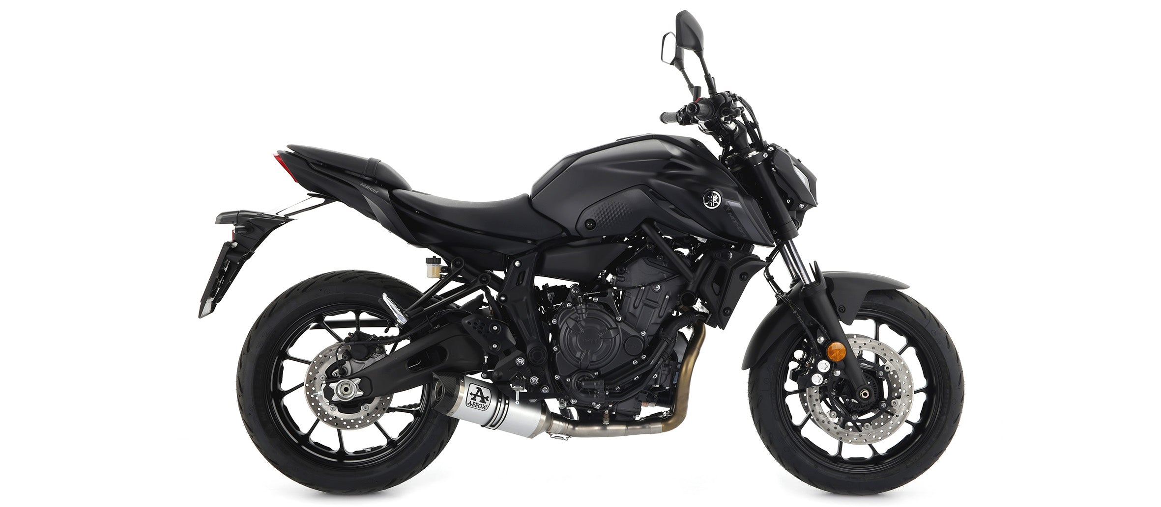 COMPLETE EXHAUST EURO5 HIGH THUNDER ALUMINUM ARROW YAMAHA MT-07 2021-22
