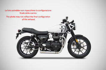 ZARD FULL EXHAUST 2-INTO-1 STAINLESS CROSS RACING TRIUMPH SPEED TWIN 900 21-23