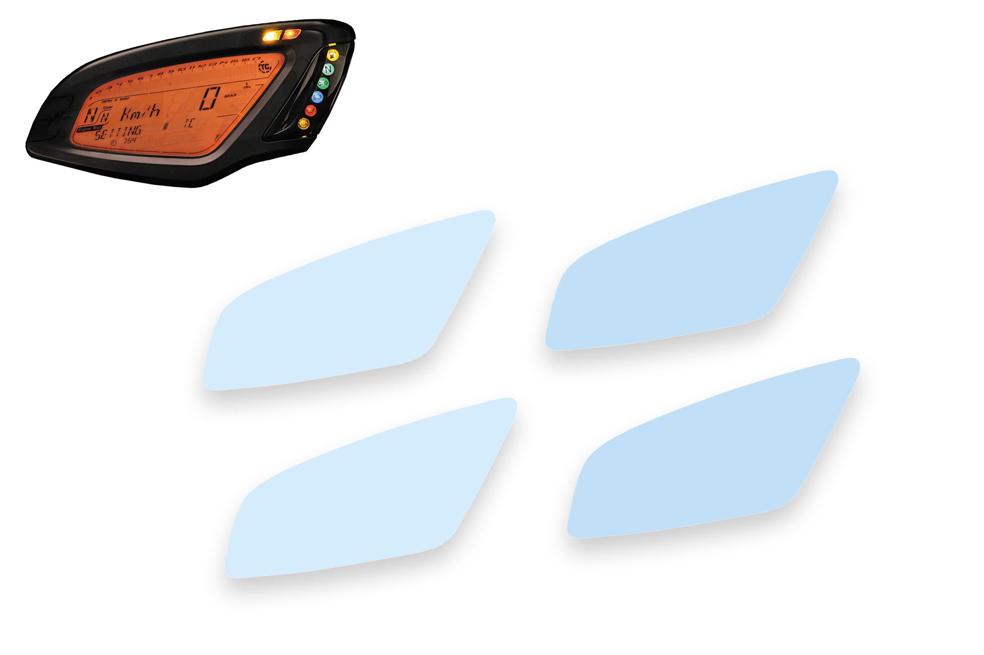 DASHBOARD SCREEN PROTECTORS CNC RACING MV AGUSTA DRAGSTER 800 RR 2015 17