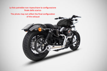 ZARD FULL EXHAUST SYSTEM CONICAL STAINLESS E3 HARLEY DAVIDSON SPORTSTER 03-13