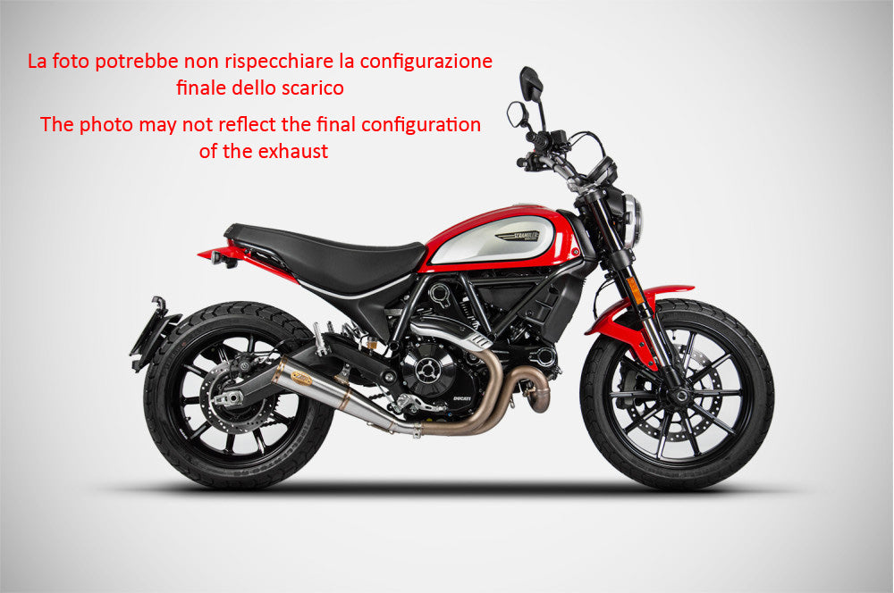 TERMINALE SCARICO ZARD ZUMA INOX-NERO RACING DUCATI SCRAMBLER 800 2021-22
