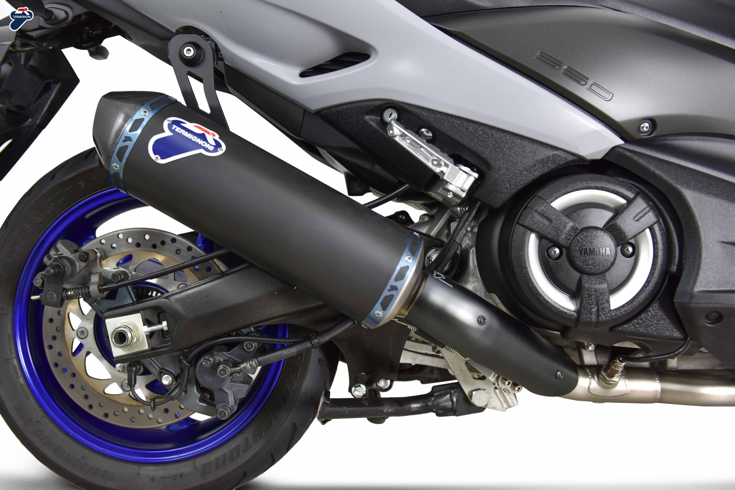 COMPLETE EXHAUST TERMIGNONI TITNIUM BLACK RACING YAMAHA T MAX 560 2020 - 22