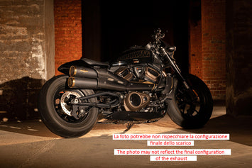ZARD SCARICO 120 LIM+FULL KIT racing exhaust system for Harley Davidson Sportster S 1250 (2021-2023), stainless steel finish