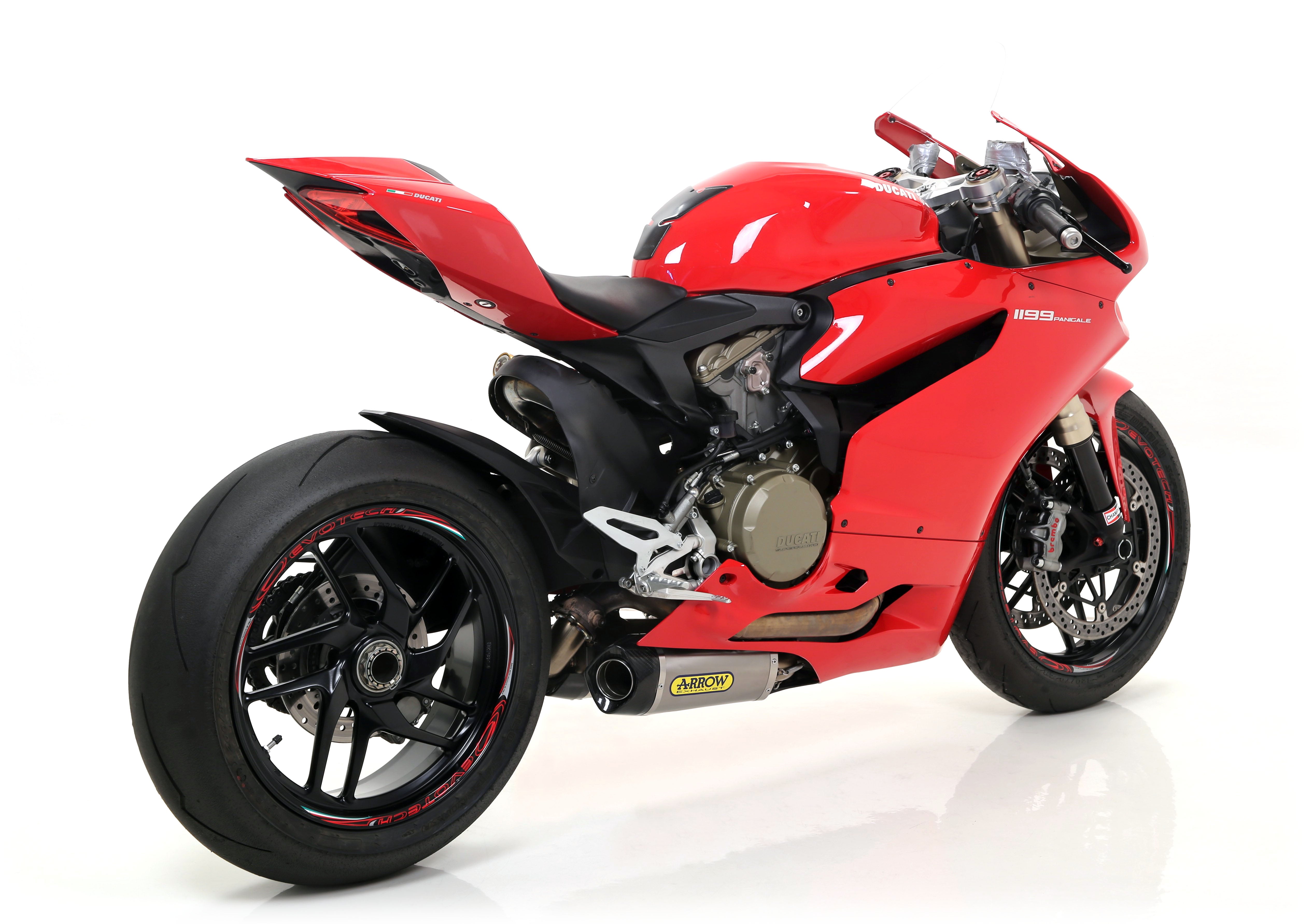 SILENCER WORKS TITANIUM (DX+SX)-CARB ARROW DUCATI 1199 PANIGALE 2012-15