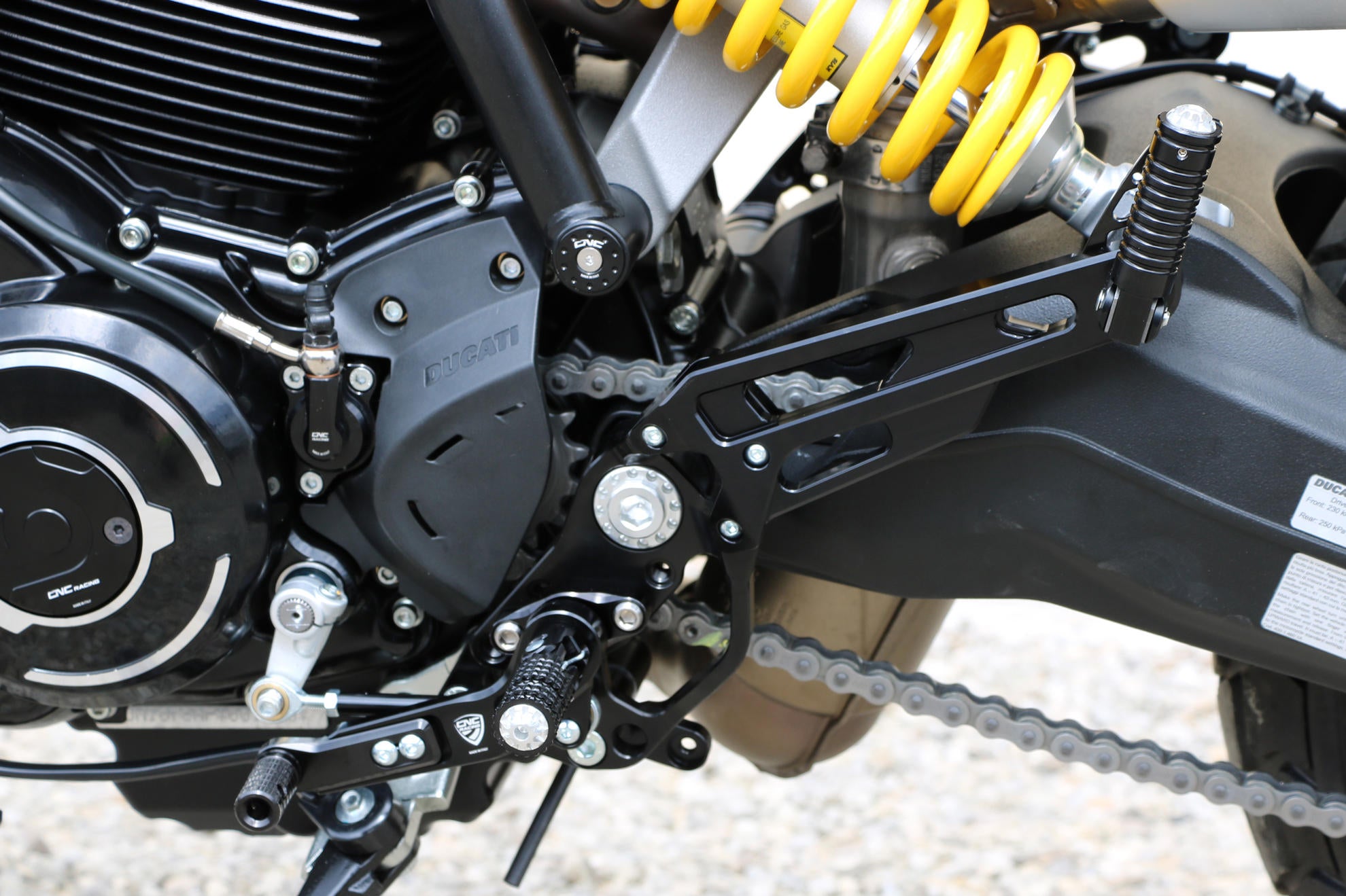 ADJUSTABLE REAR SETS CNC RACING DUCATI SCRAMBLER 1100