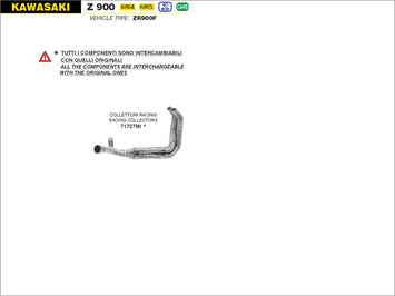 COLLETTORI ARROW RACING KAWASAKI Z 900 2020-2021