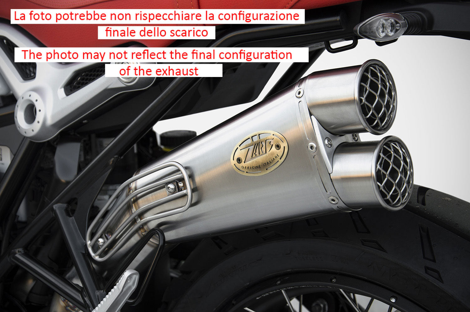 TERMINALE SCARICO ZARD HIGH SHORT OMOLOGATO E4 INOX BMW R NineT URBAN GS 2017-20