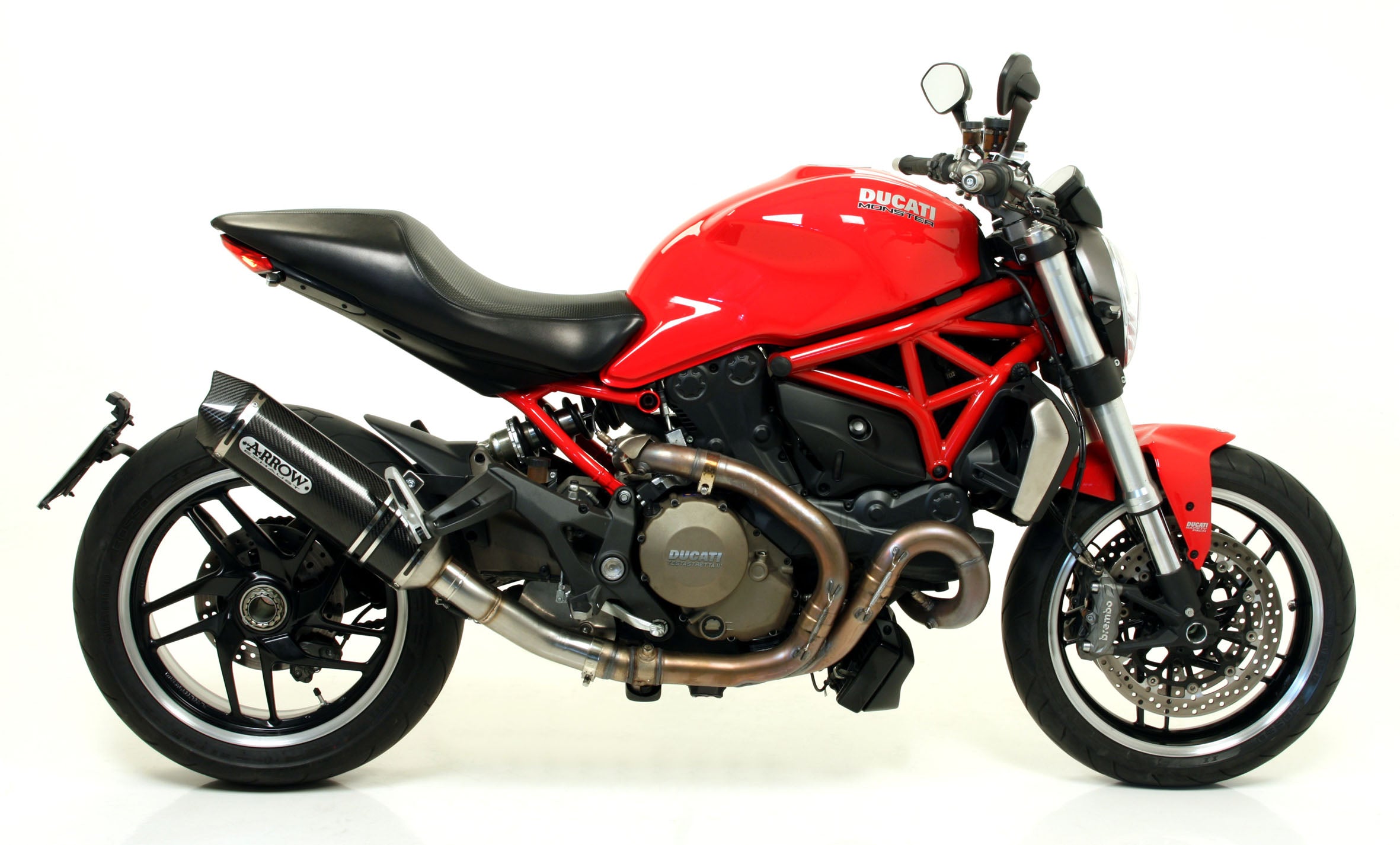 KIT SILENCER APP RACE-TECH TITANIUM-CARB ARROW DUCATI MONSTER 1200 2014-15