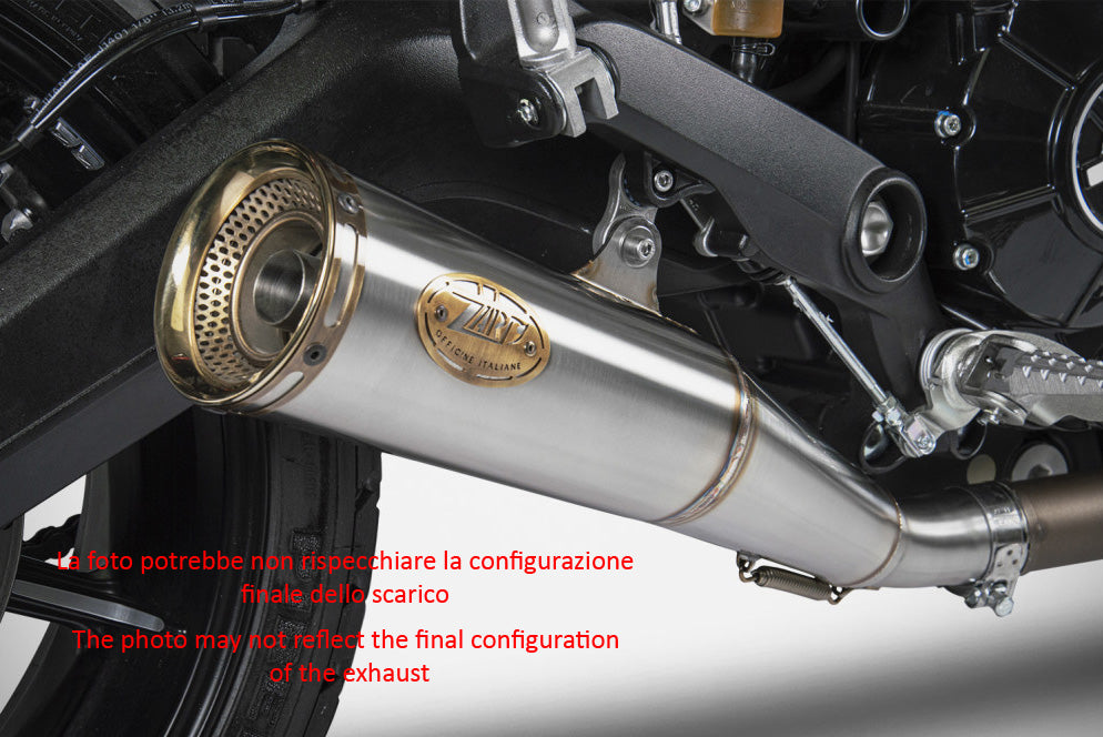 TERMINALE SCARICO ZARD ZUMA INOX-BRONZATO OMOLOGATO DUCATI SCRAMBLER 800 2021-22
