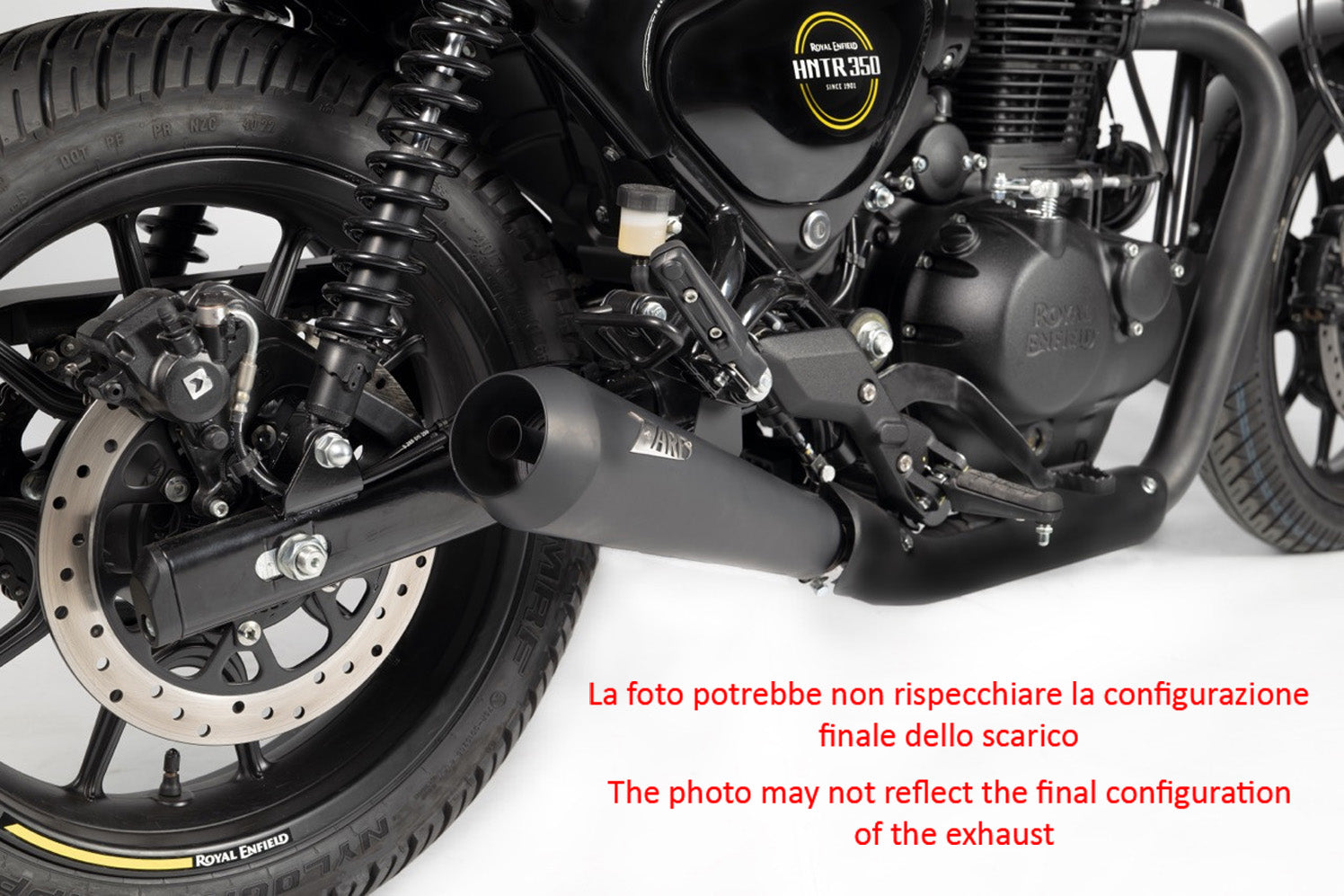 EXHAUST ZARD STAINLESS STEEL BLACK APPROVED EURO5 ROYAL ENFIELD HUNTER 350 2023