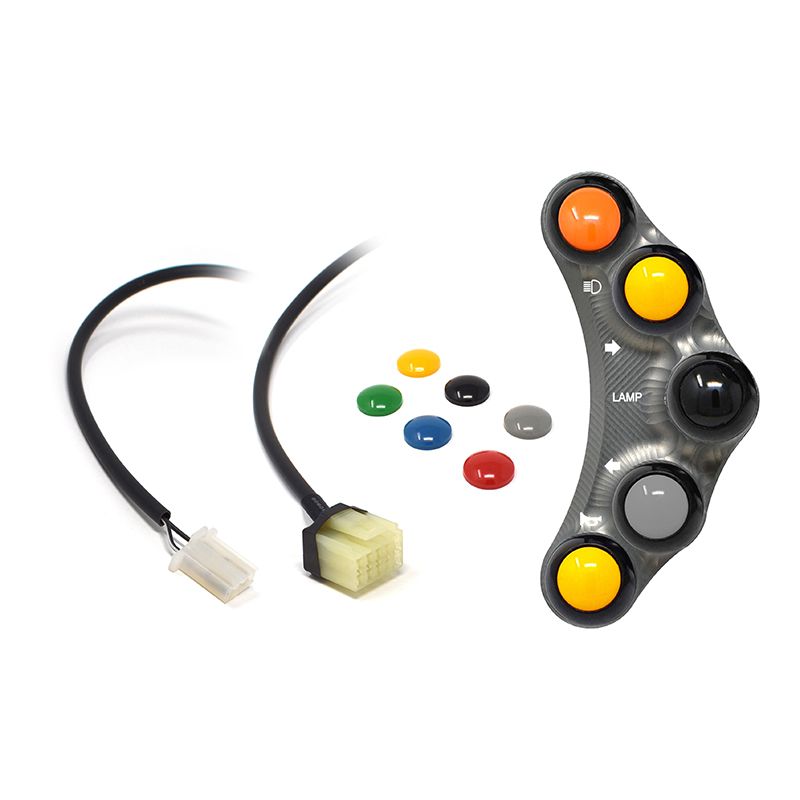 STREET VERSION LEFT HANDLEBAR SWITCH TITANIUM JETPRIME YAMAHA YZF R3 2015 - 18