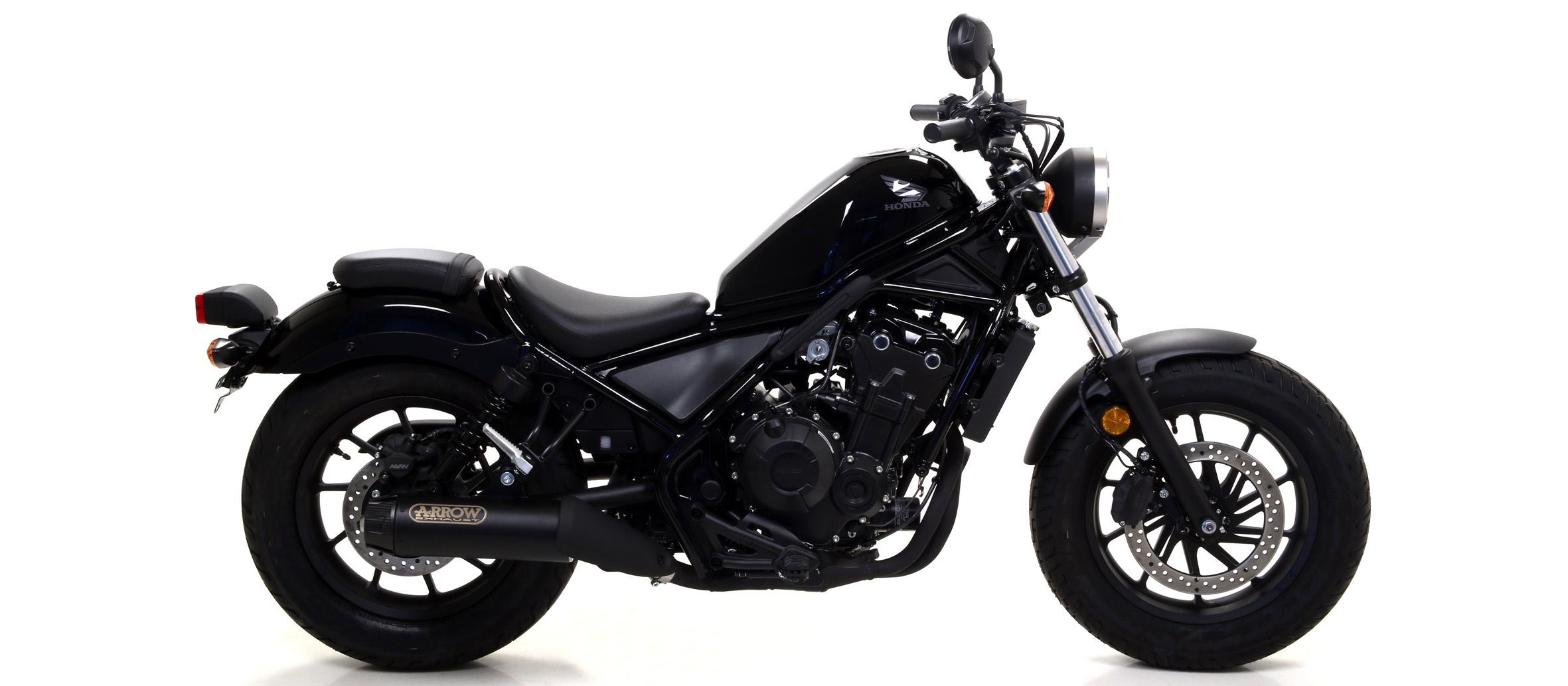 KIT SILENCER REBEL ARROW NICHROM BLACK-CARBON HONDA CMX 500 REBEL 2017-21