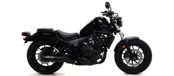 TERMINALE ARROW REBEL NICHROM NERO-CARBONIO HONDA CMX 500 REBEL 2017-21