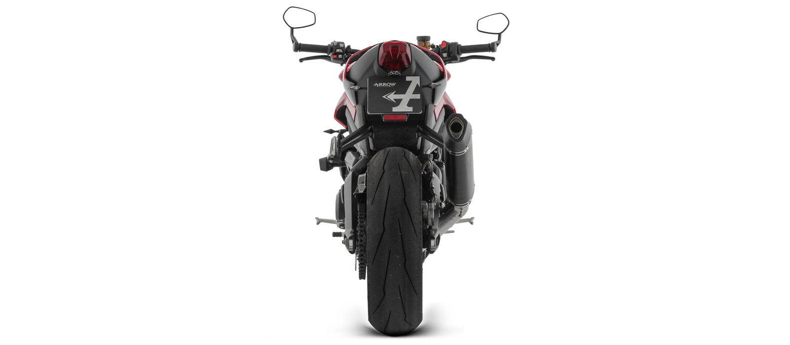 FULL EXHAUST APPROVED VELOCE ALUMINUM BLACK ARROW TRIUMPH STREET TRIPLE 765 RS 24