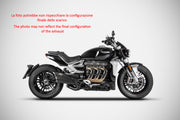 EXHAUST ZARD STAINLESS STEEL APPROVED TRIUMPH ROCKET III 2021-23