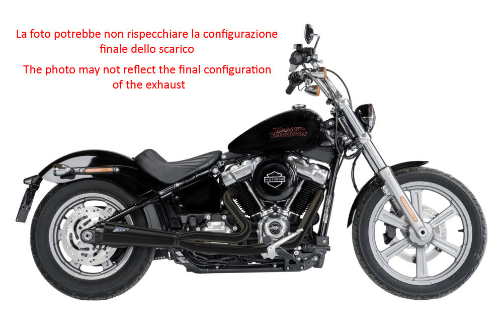 SCARICO COMPLETO ZARD ACCIAIO INOX RACING HARLEY DAVIDSON SOFTAIL M8 2016-23